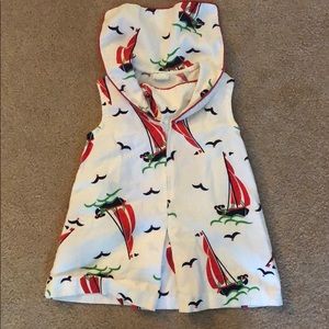 Vintage Girls Nautical Romper